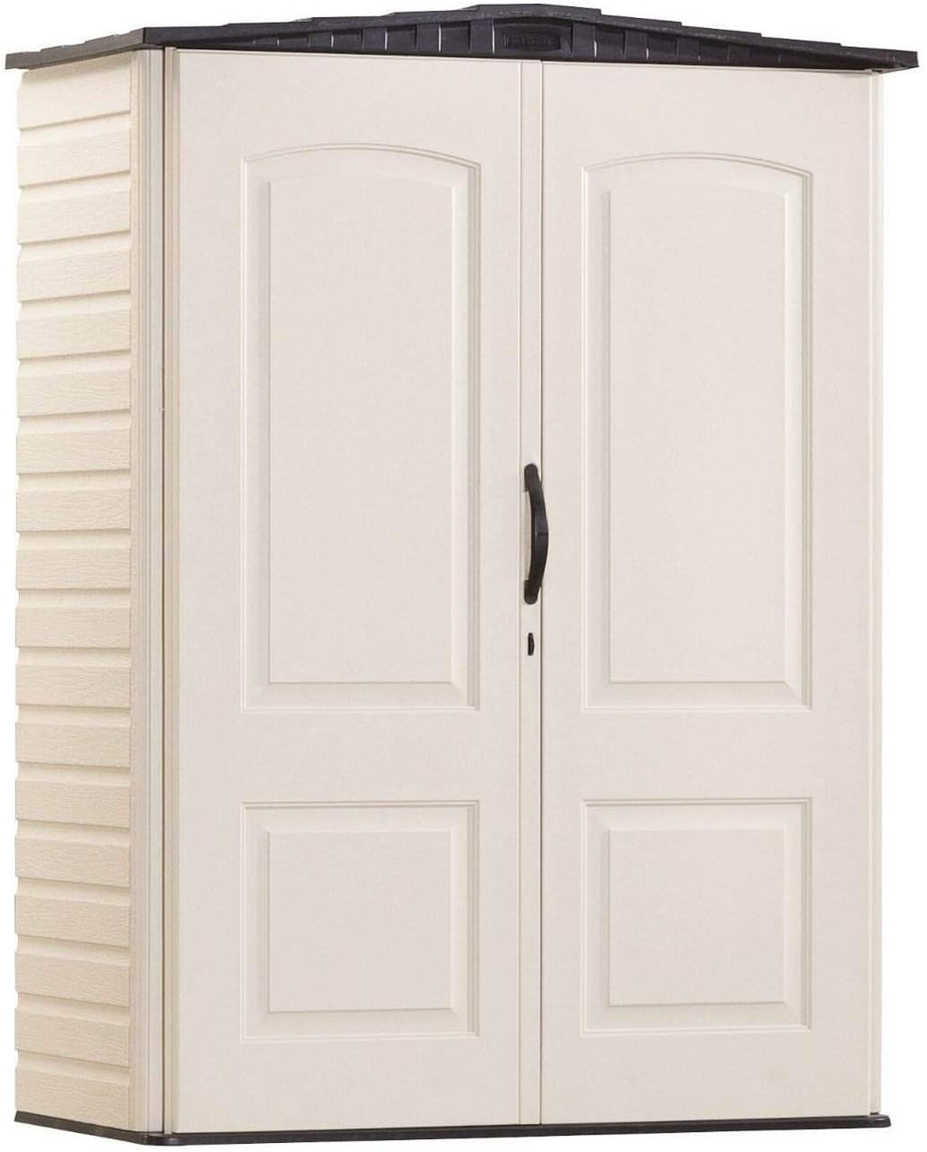 Beige/Brown 2.3 x 4.6 Ft Resin Outdoor Storage Shed Z2525