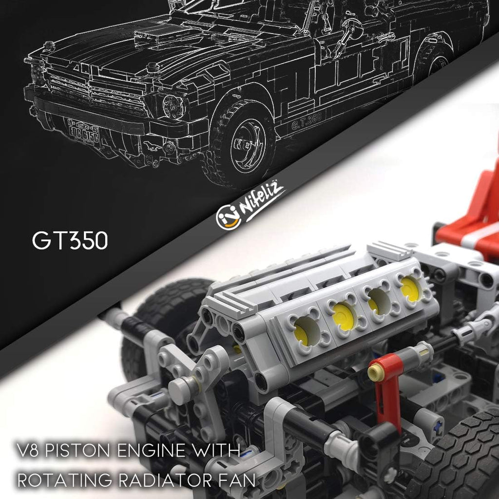 1965s GT350 Race Car Building Set (1,817 Pieces) Y5533