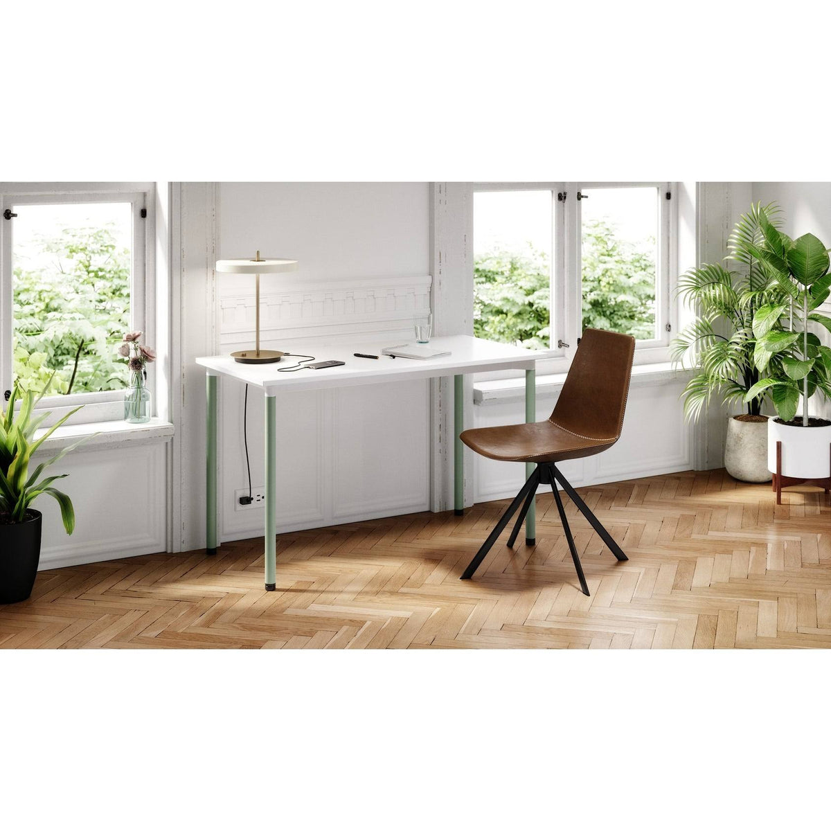 Home Office Desk with Casters F297