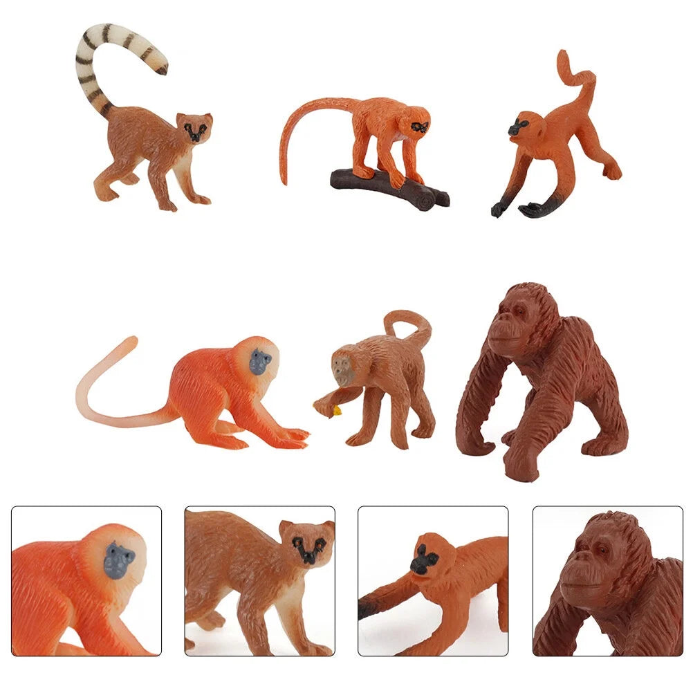 Solid Long-tailed Monkey Decoration Toy O392260