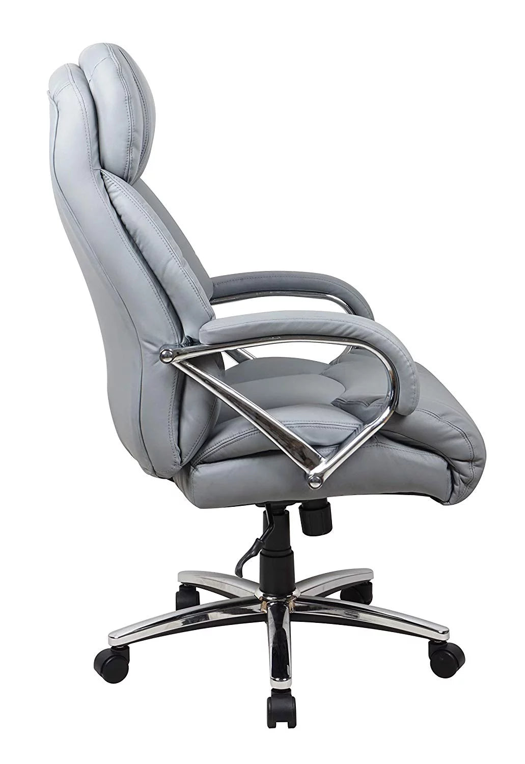 Gray Leather Office Chair W21194