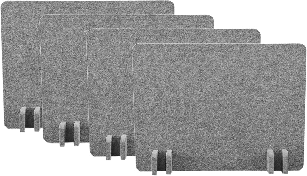 Castle Gray Acoustic Desk Divider Panel 4-Pack K28424
