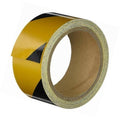Reflective Hazard Black / Yellow Tape, 35 in x 33 ft G53676