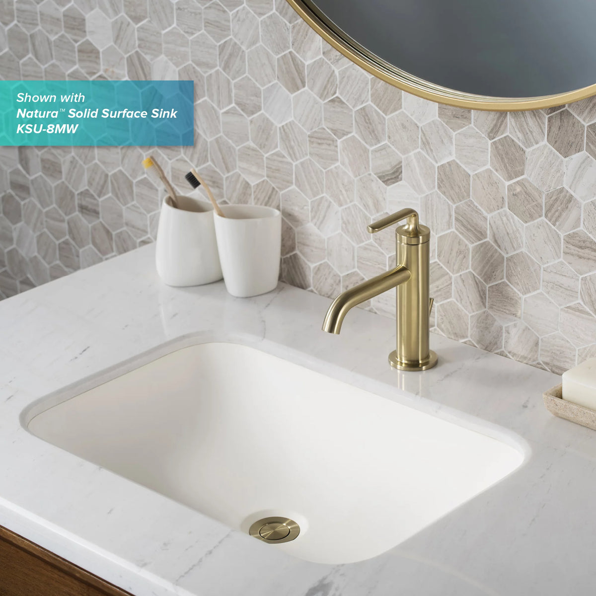 Single Handle Bathroom Sink Faucet with Lift Rod Drain T711268