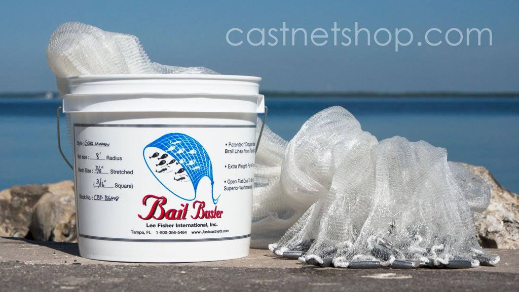 Glass Minnow Cast Nets (3/16x22 Sq. Mesh) Y396
