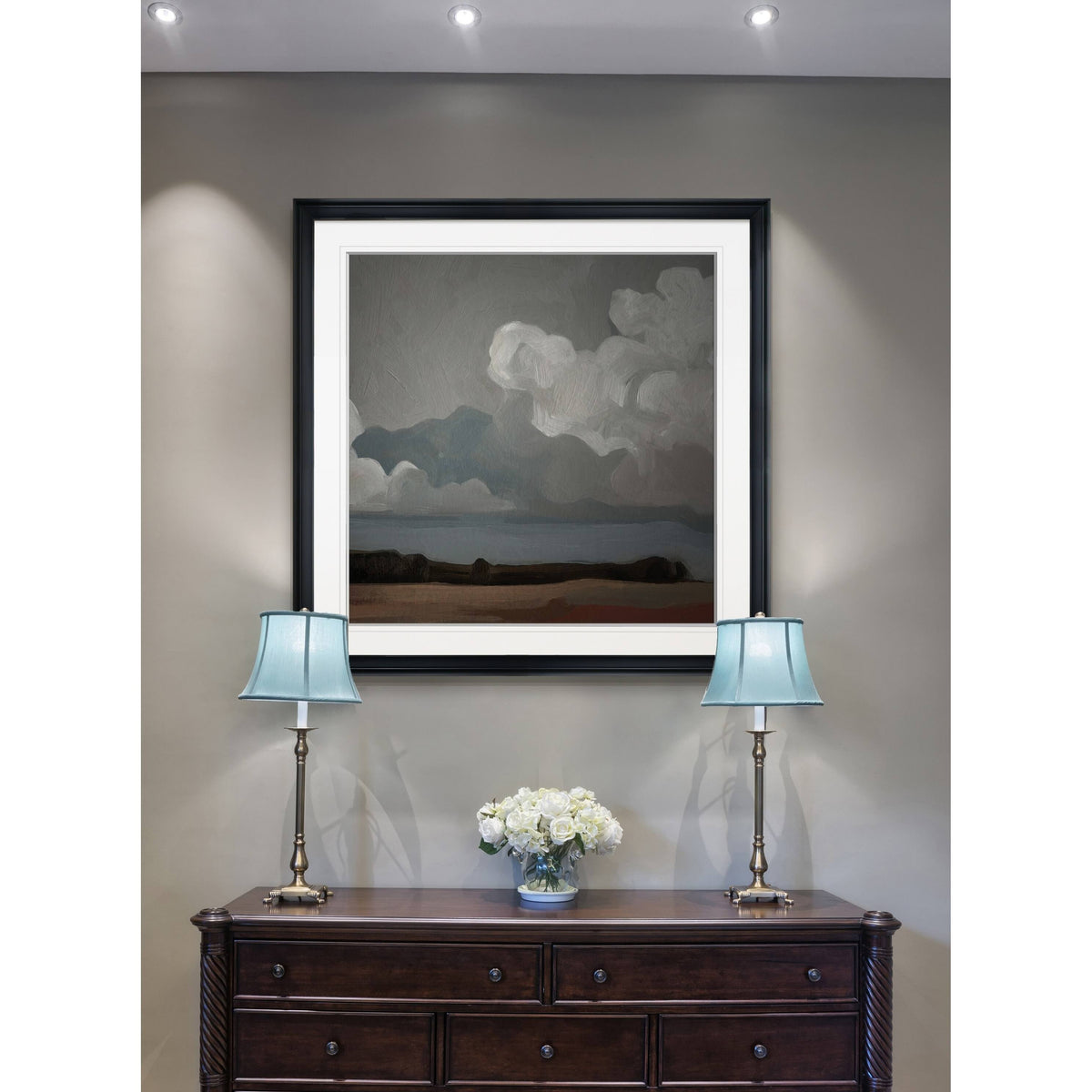 Framed Giclee Print 28x28 K5300