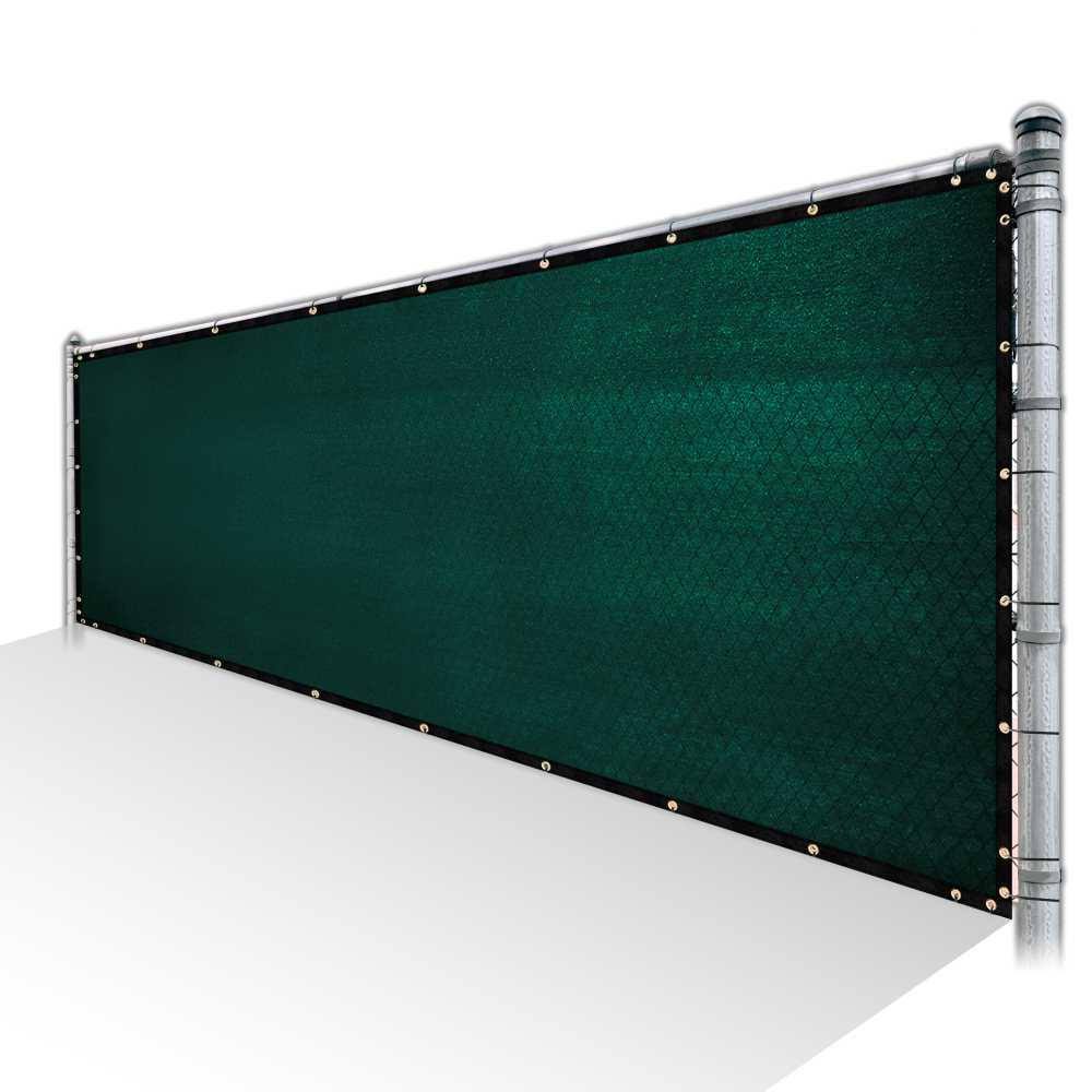 8 ft. x 174 ft. Green Privacy Fence Screen HDPE Mesh Netting with Reinforced Grommets P8570