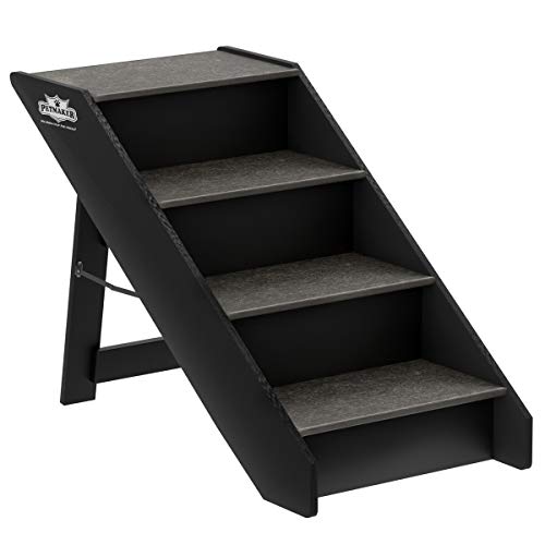 Gray Foldable Nonslip Dog Steps W508473