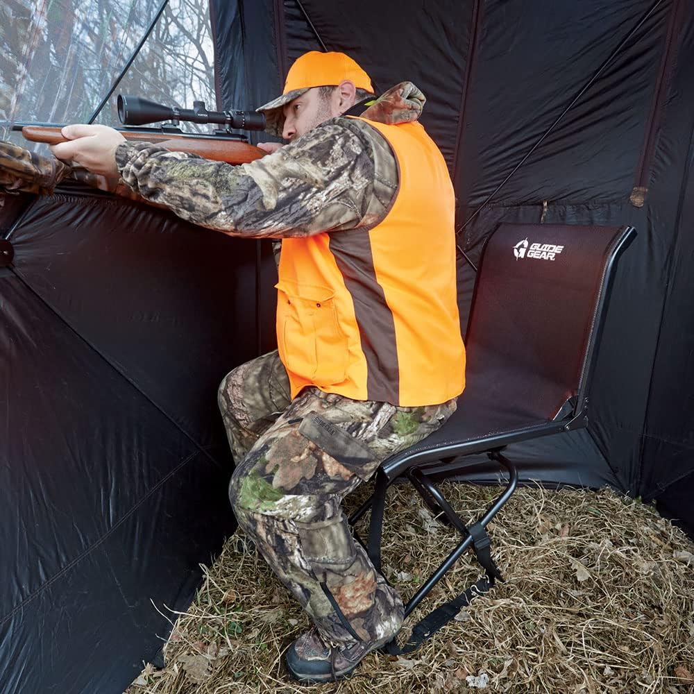 Portable Folding Hunting Blind Chair with Spin Swivel, 500-lb. Capacity P94657