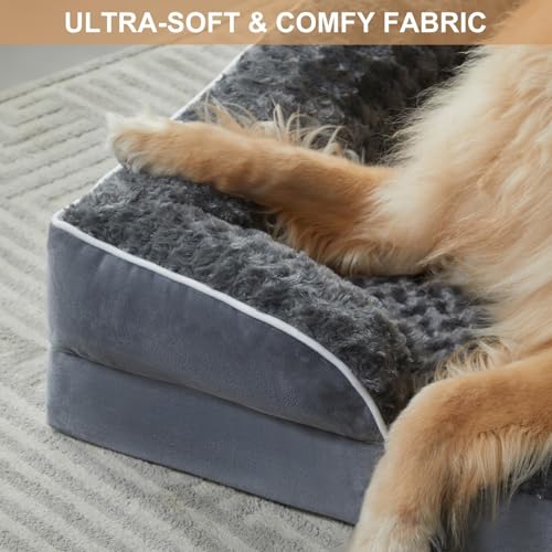 Orthopedic XL Dog Bed with Washable Removable Cover and Non-Slip Bottom E661921