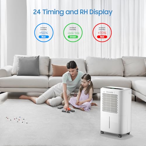 34 Pints Portable Dehumidifier with Drain Hose M70475