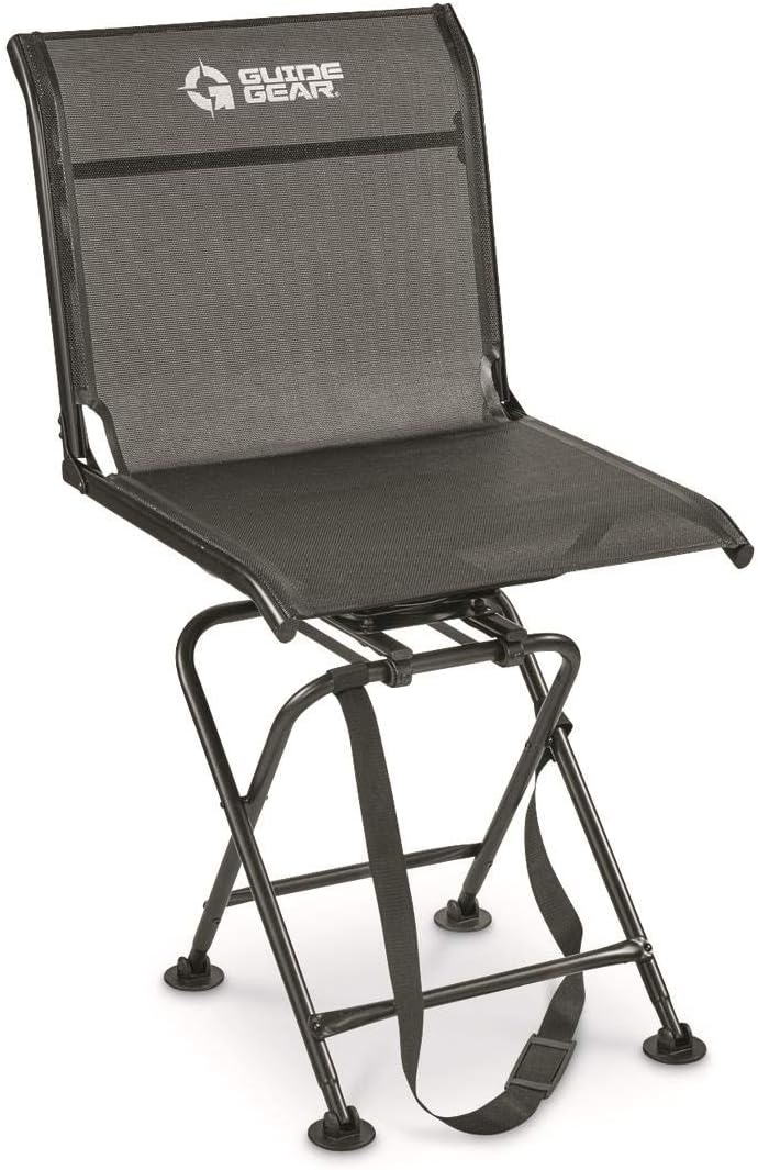 Portable Folding Hunting Blind Chair with Spin Swivel, 500-lb. Capacity P94657