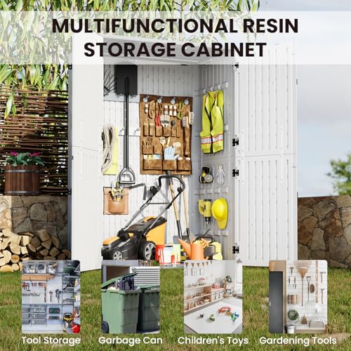 64 Cu.Ft Outdoor Resin Storage Cabinet Z1228