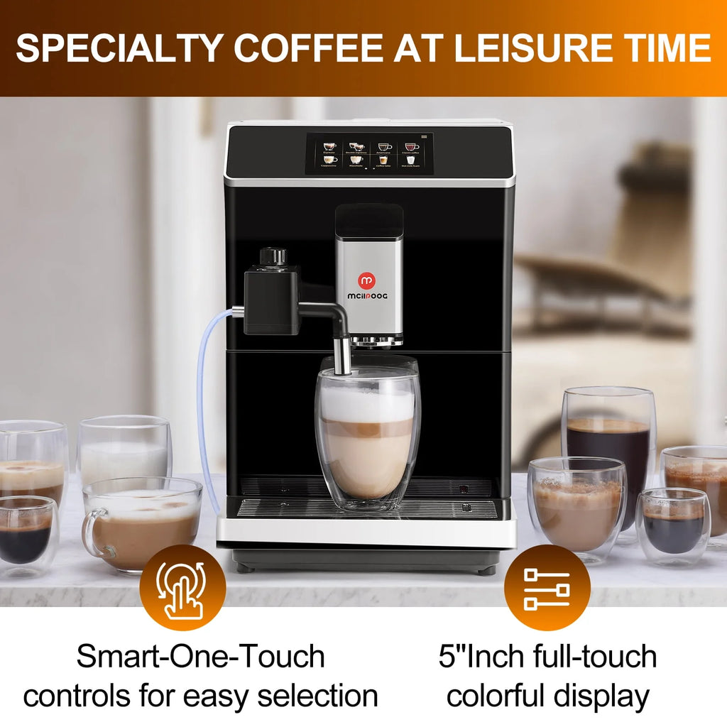 Black Super automatic Espresso Coffee Machine Y98466