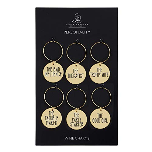 Zinc Alloy Wine Charms Set of 6 O315