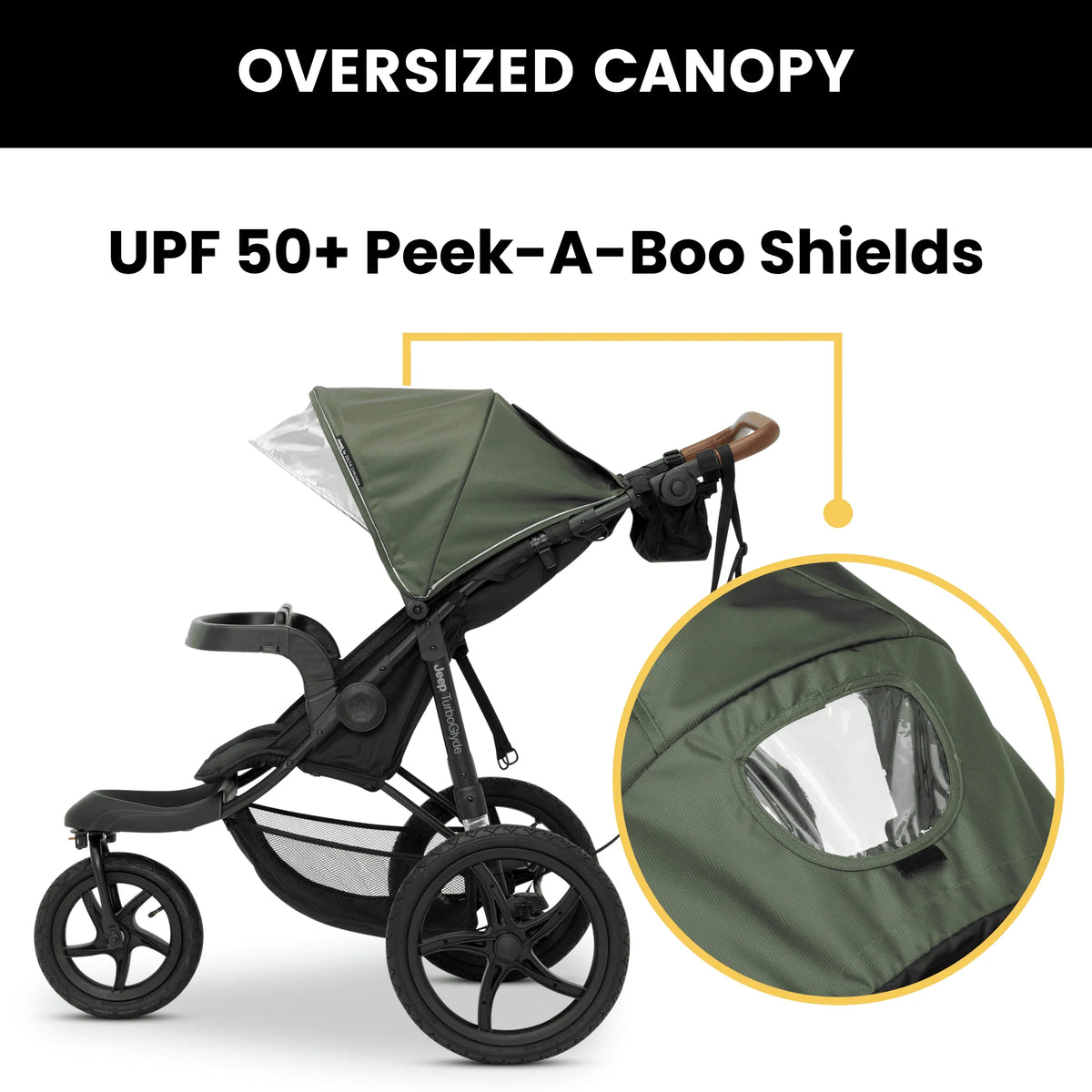 Black Jogging Stroller M602