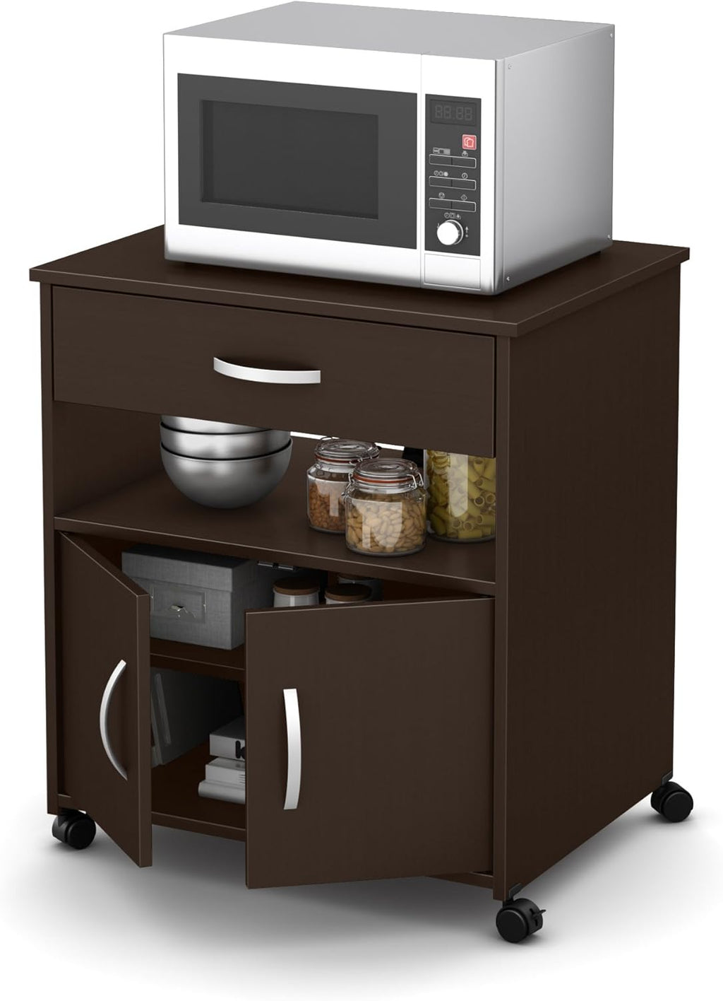 Microwave Cart on Wheels S3631