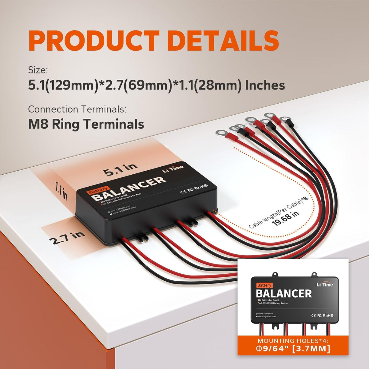 48V Battery Equalizer Active Balancer for LiFePO4 Lithium Battery Z43492