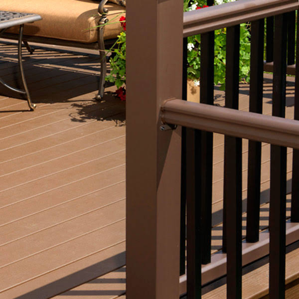 Black Composite Deck Post Sleeve U577864