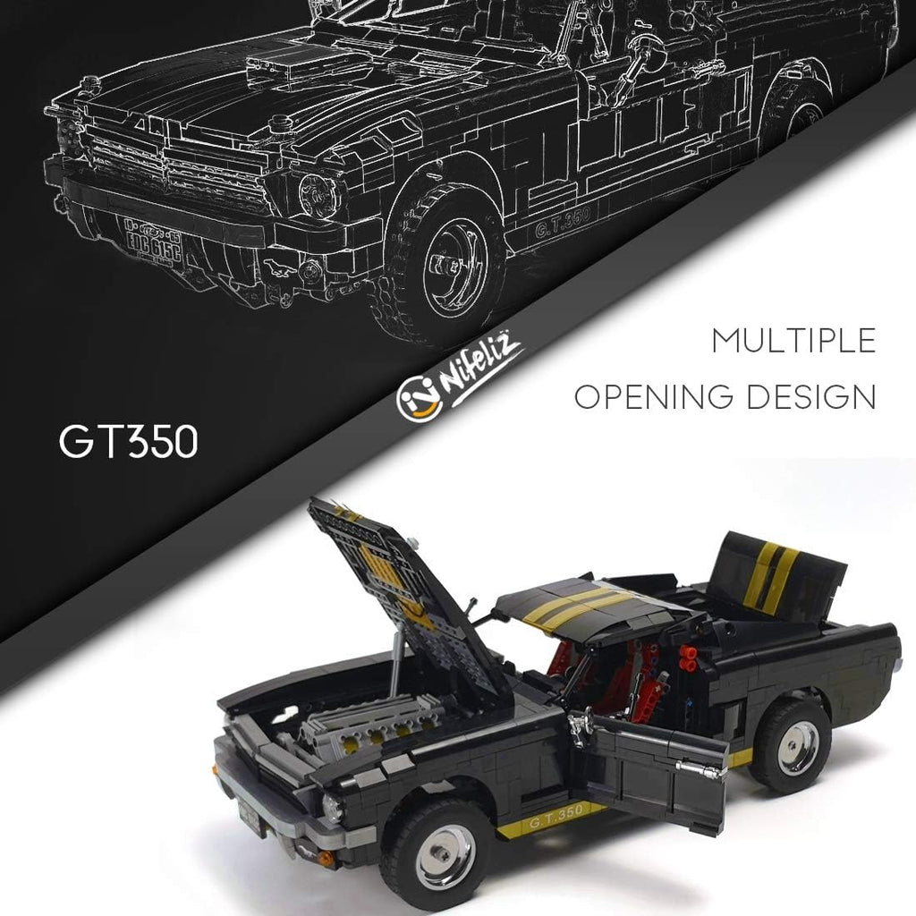 1965s GT350 Race Car Building Set (1,817 Pieces) Y5533