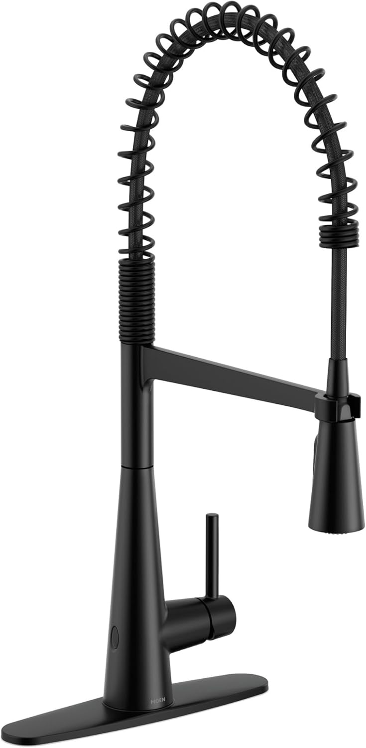Matte Black Single-Handle High Arc Pulldown Kitchen Faucet H29530