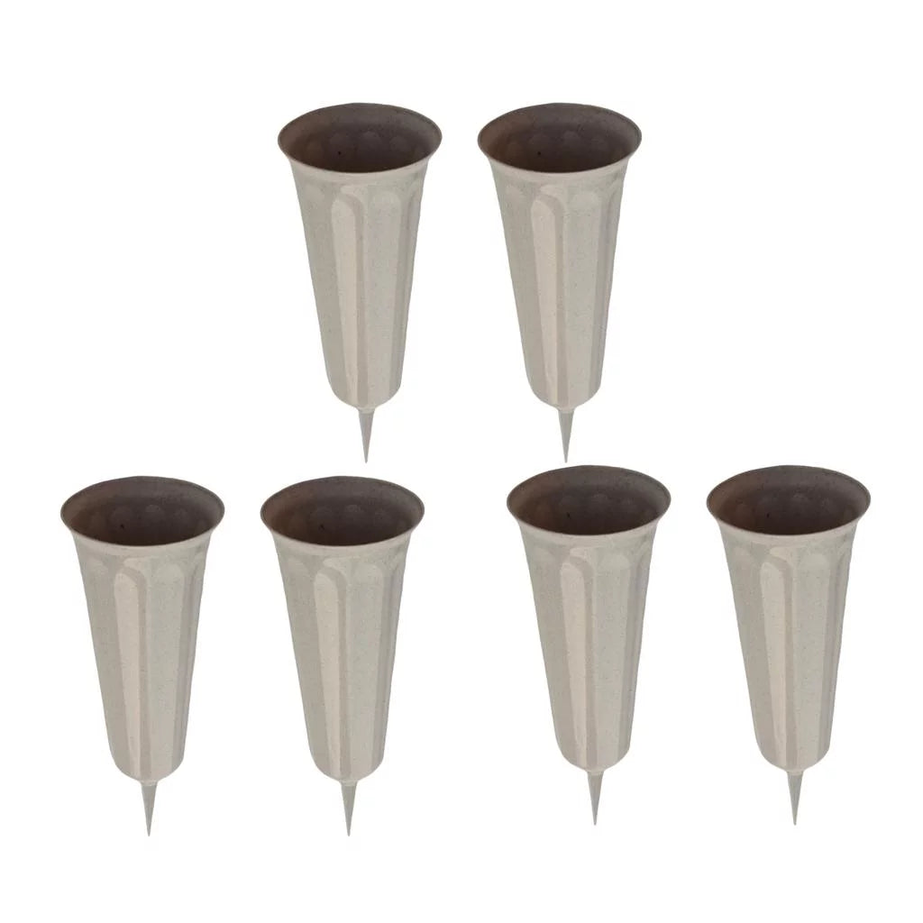 26cm Fluted Flower Vases Stake K513