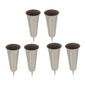 26cm Fluted Flower Vases Stake K513