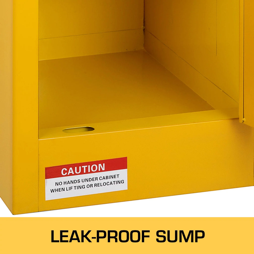 Flammable Storage Cabinet 11 gallon Galvanized Steel Y369710