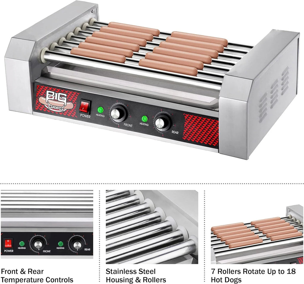 Stainless-Steel Cooker with 7 Non-Stick Rollers D198