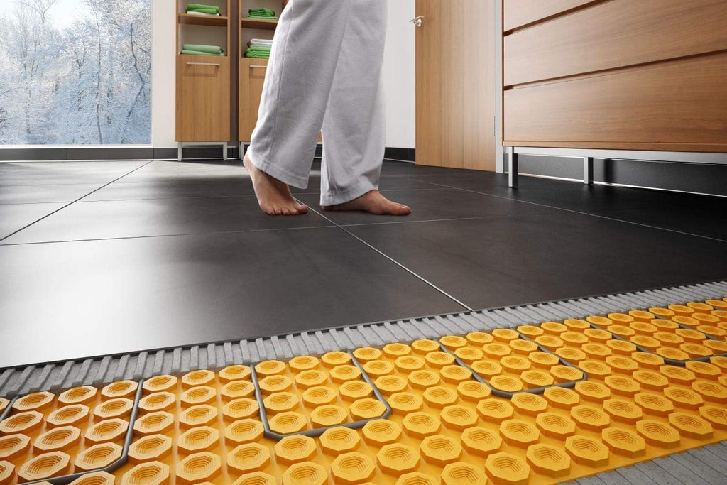 11 Square Feet Floor Heating Kit with Programmable Thermostat Y901