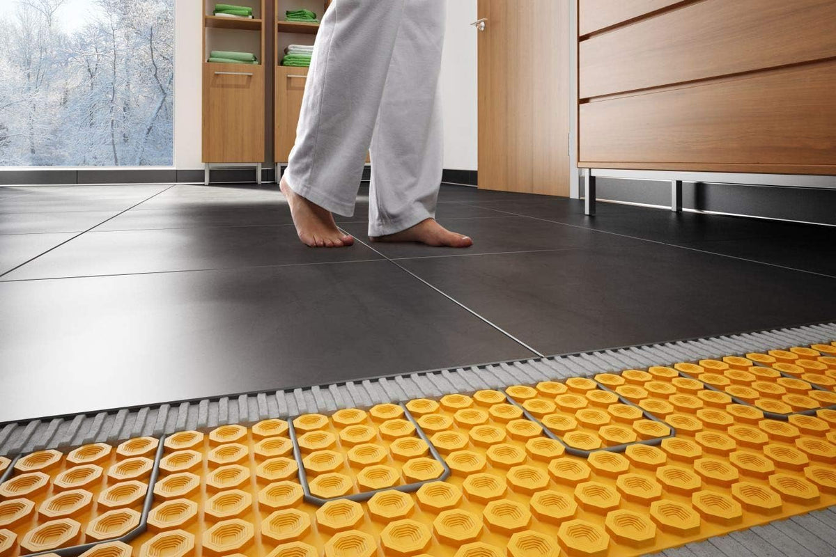 11 Square Feet Floor Heating Kit with Programmable Thermostat Y901