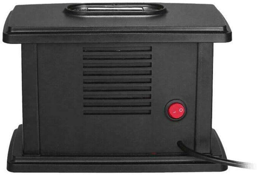 Freestanding Electric Fireplace Stove with Realistic Flame Effect, 1000W Q2614