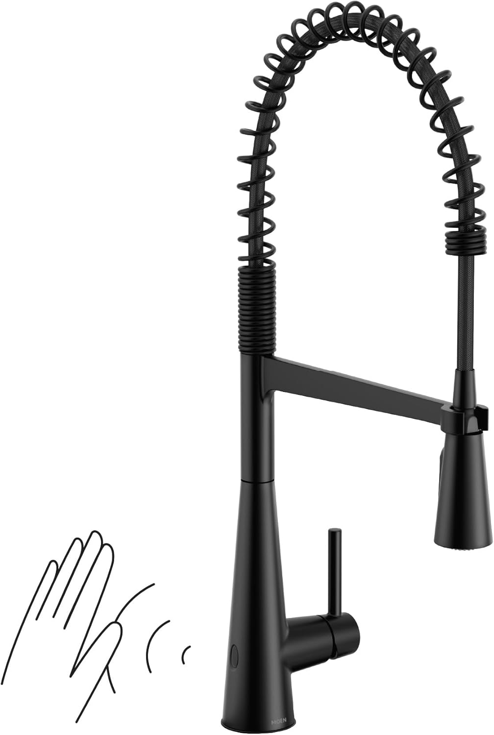 Matte Black Single-Handle High Arc Pulldown Kitchen Faucet H29530