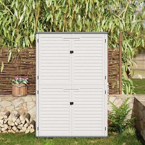 64 Cu.Ft Outdoor Resin Storage Cabinet Z1228