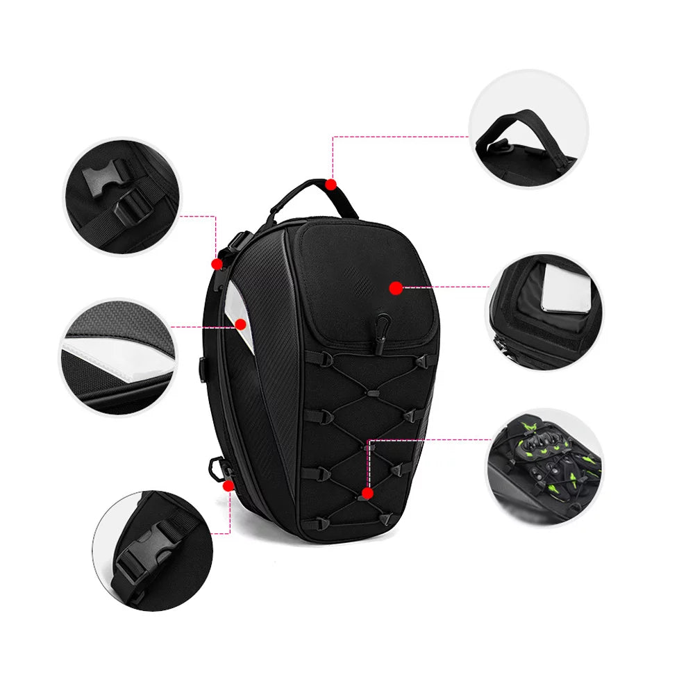 Waterproof Motorcycle Tail Bag 30L-40L L6745