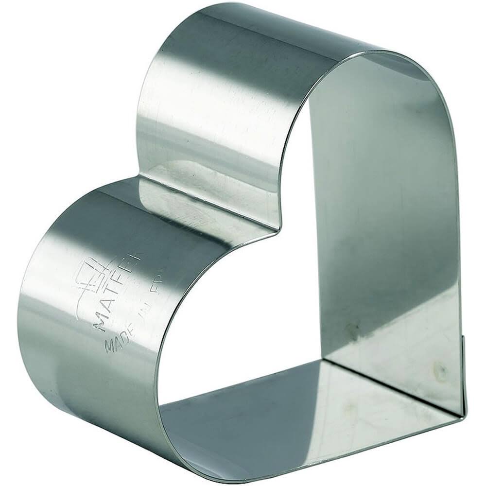 Stainless Steel Heart Pastry Ring Pack of 4 V5048