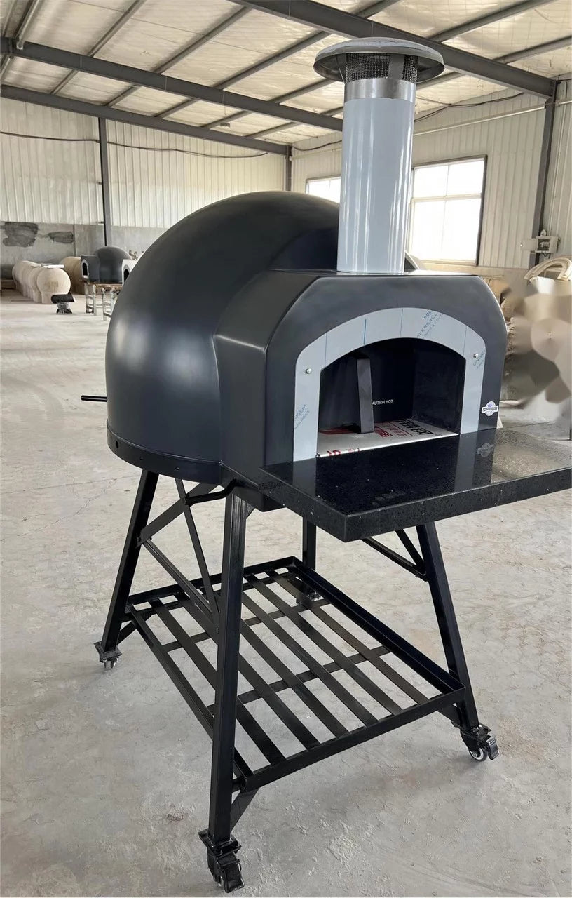 Black Wood Fired Outdoor Pizza Oven O91038