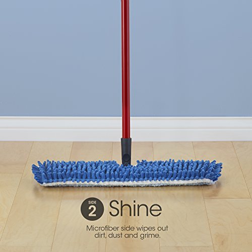Dual-Action Microfiber Flip Mop with Telescopic Handle M2246