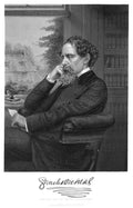 Charles Dickens 19th Century Steel Engraving Poster Print Z6727