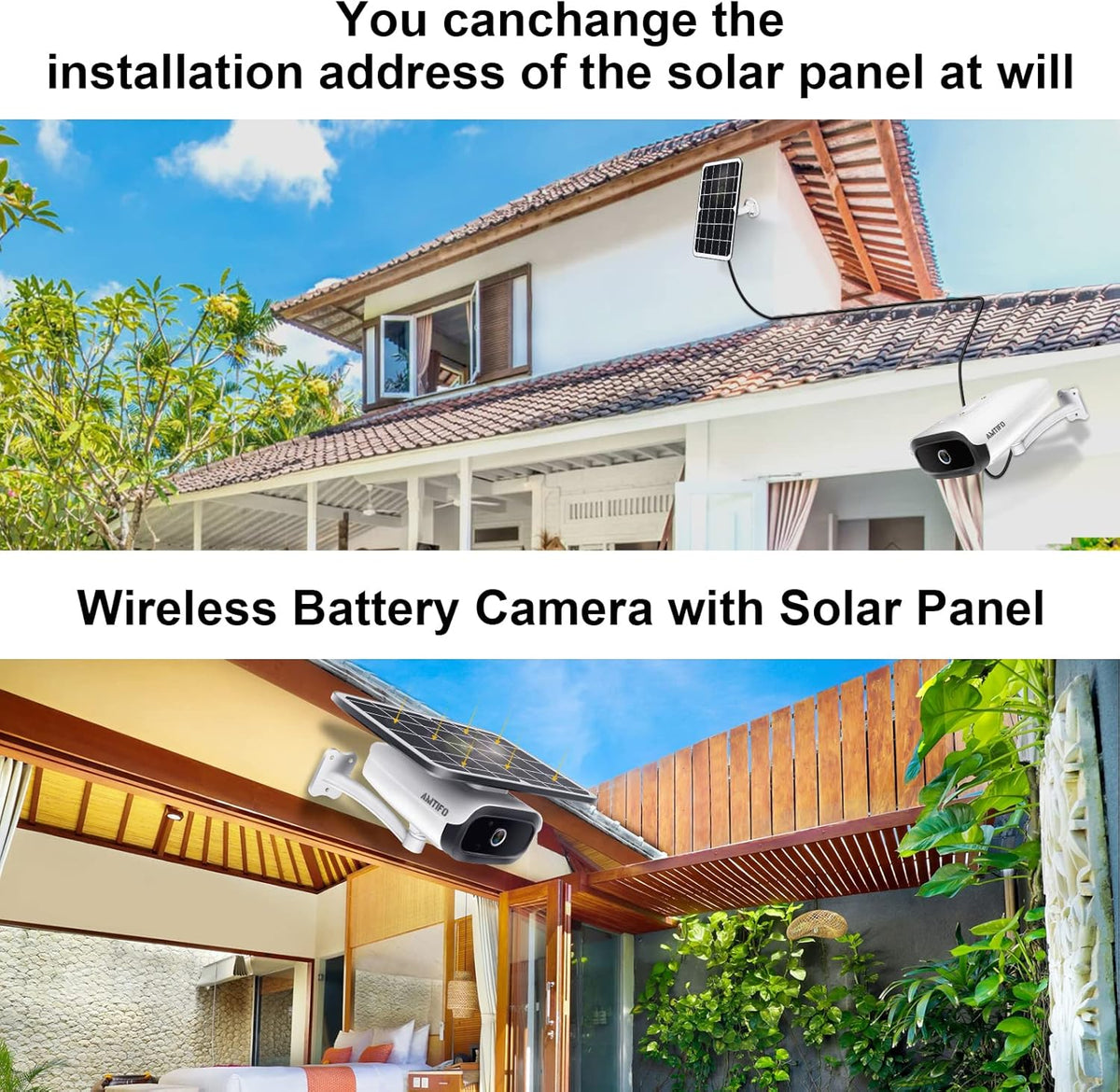 Wireless Outdoor Solar WiFi Surveillance Camera System with Two Way Audio and Night Vision Q240