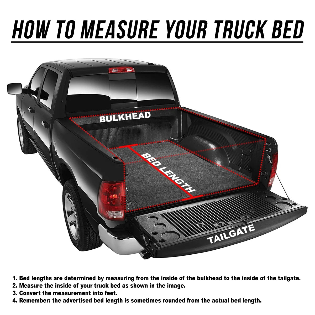 Tri-Fold Soft Top Tonneau Cover for Dakota Fleetside Bed E555418