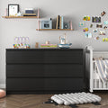 White 6 Drawer Dresser V942