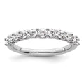 14k White Gold Lab Grown Diamond Band P469