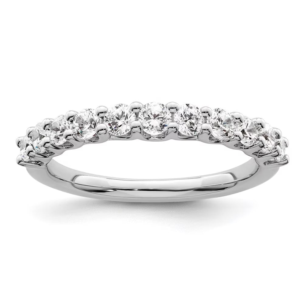 14k White Gold Lab Grown Diamond Band P469