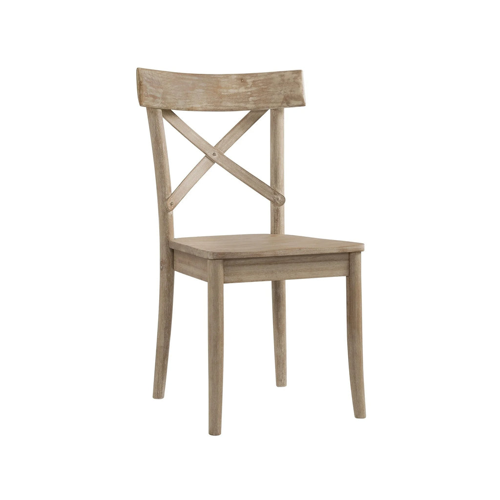 Wooden X-back Side Chair Set of 2 W558