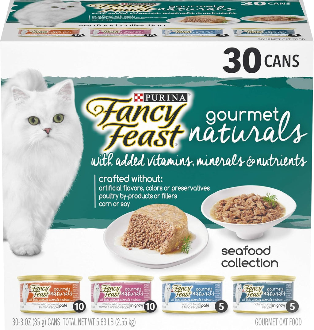 Wet Cat Food Variety Pack Seafood - (Pack of 30) 3 oz. Cans P65497