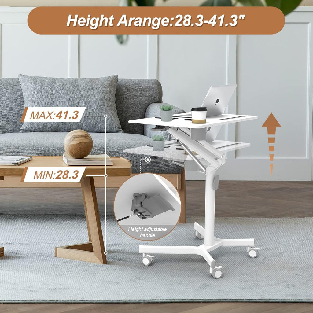 Portable Laptop Desk with Wheels U42554