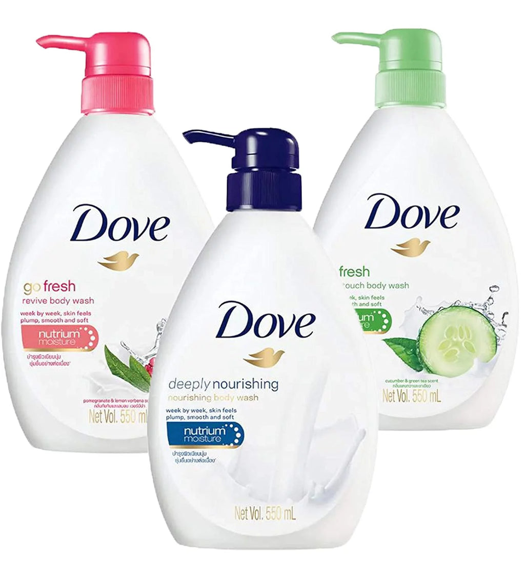 Body Wash Variety Pack, 18.5 Ounces Pack of 3 U12129