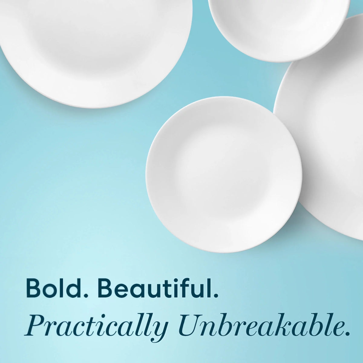 12-Piece White Round Dinnerware Set K65099