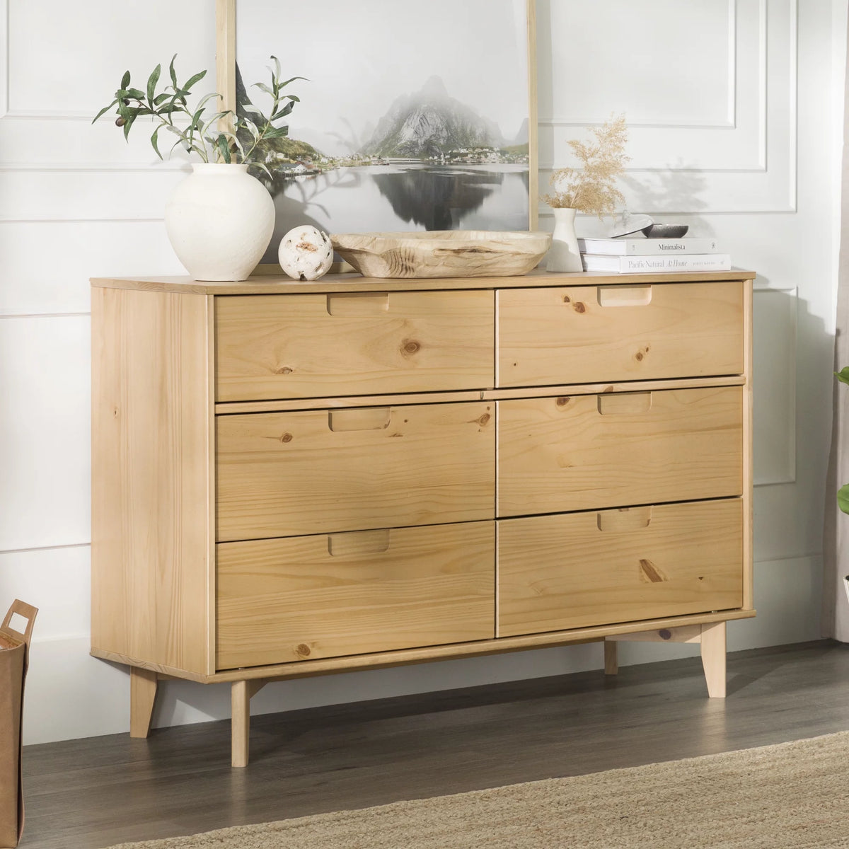 6 Drawer Solid Wood Dresser H5653